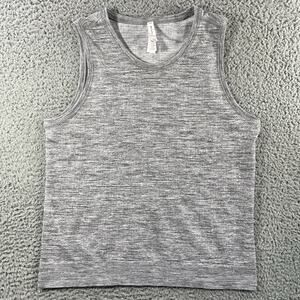 Athleta Shirt Womens Large Gray In Motion Seamless Tank Top Breathable